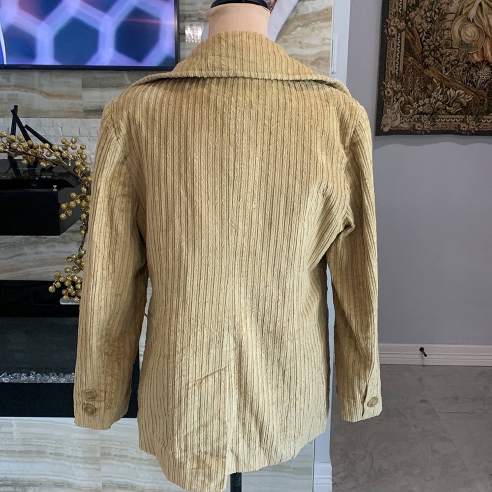 Talbots Tan Double‎ Breasted Coat. Size 8 P - Picture 9 of 14